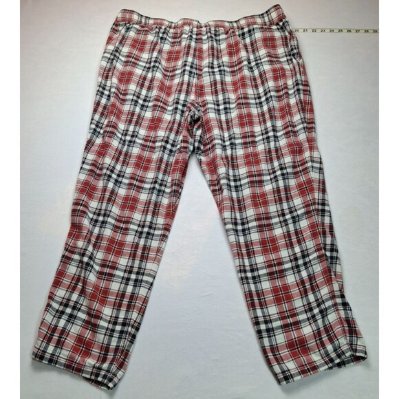 Disney Mickey Mouse Logo Plaid Pajama Draw String Pants Womens Size XXL - Picture 8 of 8
